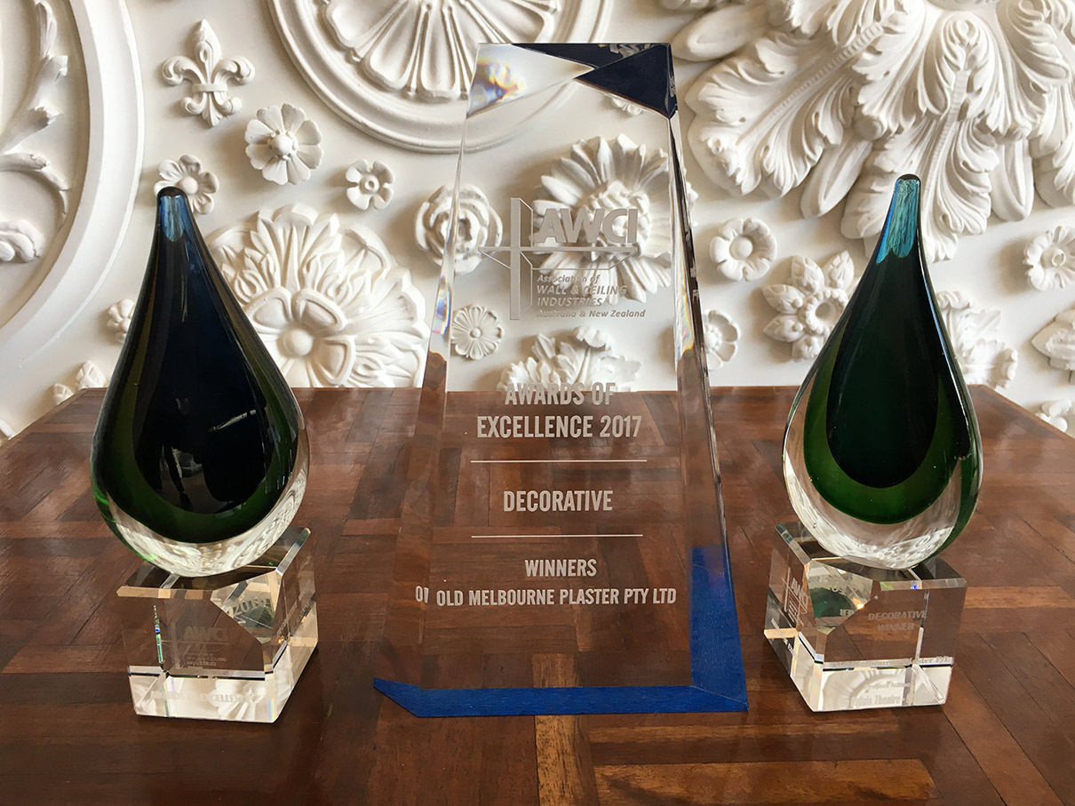 AWCI’s Award For Excellence in Decorative Plaster Victoria & Tasmania